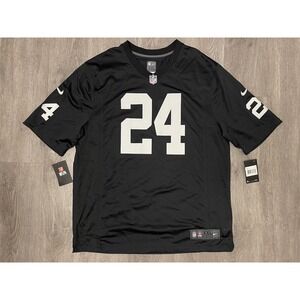 Nike Las Vegas Raiders Jersey Men's 2XL Johnathan Abram Black On-Field NEW NWT